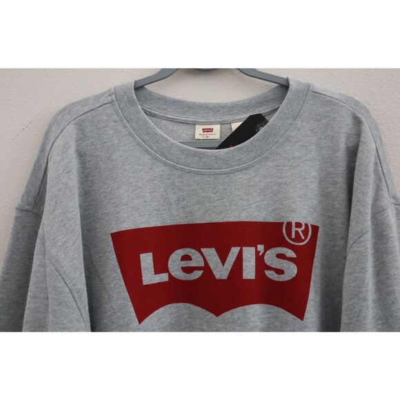 Levi's 869200003 Women's Plus Sz 2X Gray Heather Graphic Crewneck L/S Sweatshirt - Picture 4 of 9